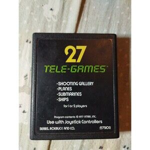 Target Fun for Atari 2600. Tested & Works. Vintage 1977. Sears Text Label